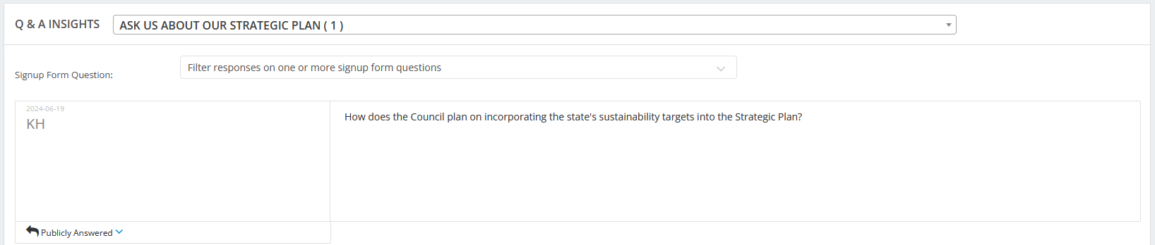 Reporting on the Q&A Data | Granicus Support