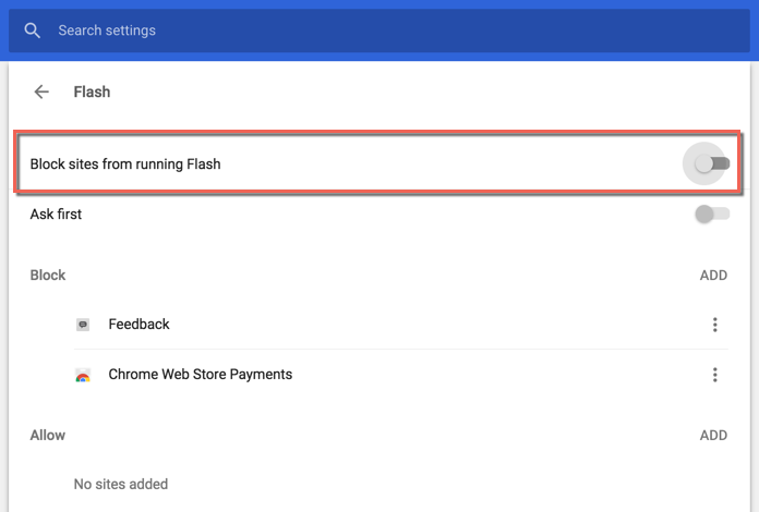 Changes to Flash Support in Chrome